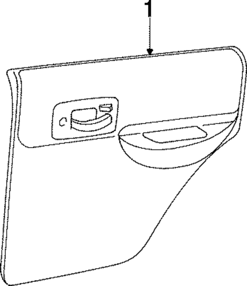 Interior Trim - Rear Door for 2000 Jeep Cherokee #0