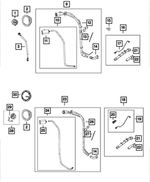 68145575AA - Fuel: Clip for Jeep: Wrangler, Wrangler JK Image