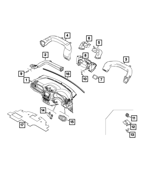 Instrument Panel for 2019 Jeep Renegade #3