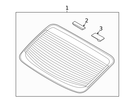 Glass & Hardware - Back for 2020 Kia Rio #0