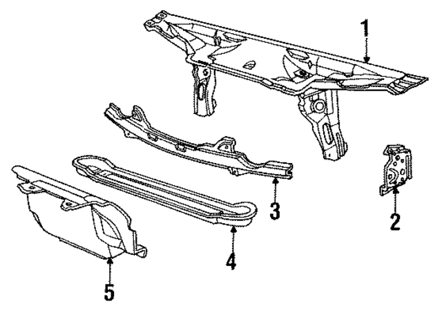 41131978181 - Cooling System: Radiator Support for BMW Image
