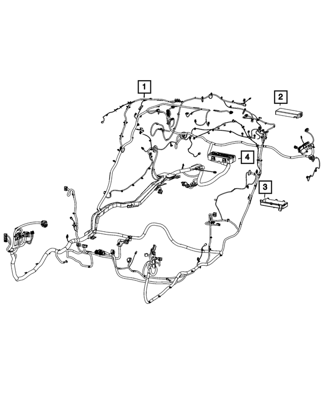 68594368AA - Electrical: Power Distribution Center Cover for Dodge: Challenger, Charger Image