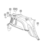 1TK07DX9AA - Interior Trim: Storage Bin for Jeep: Grand Cherokee, Grand Cherokee WK Image