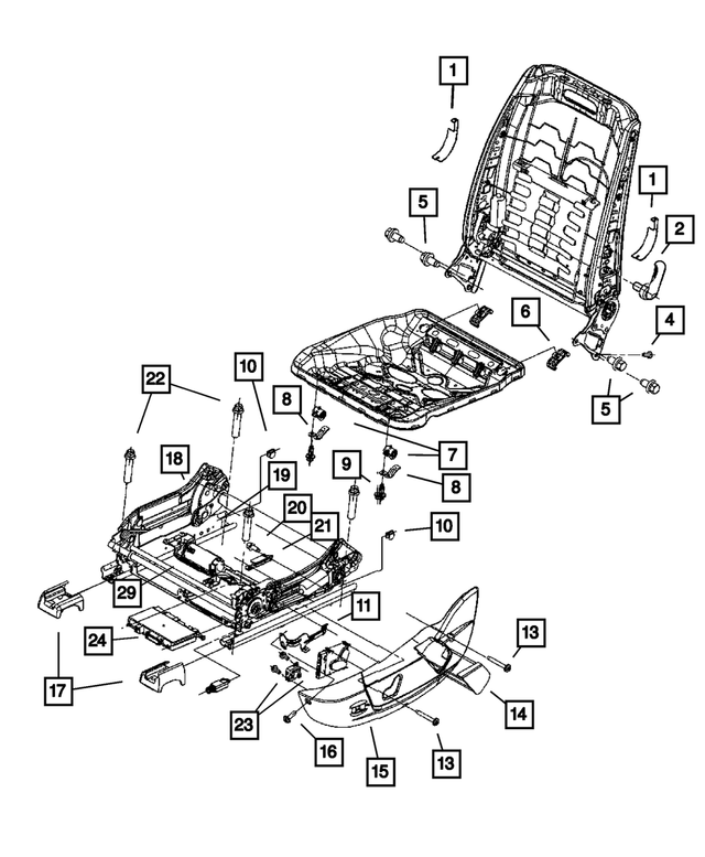 5135156AA - : Power Seat Motor, Right for Mopar Image