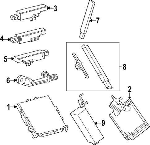Keyless Entry Components for 2025 Lexus RZ450e #0