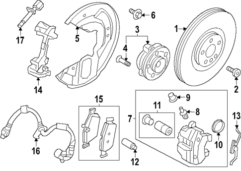 Front Brakes for 2026 Volvo EC40 #0