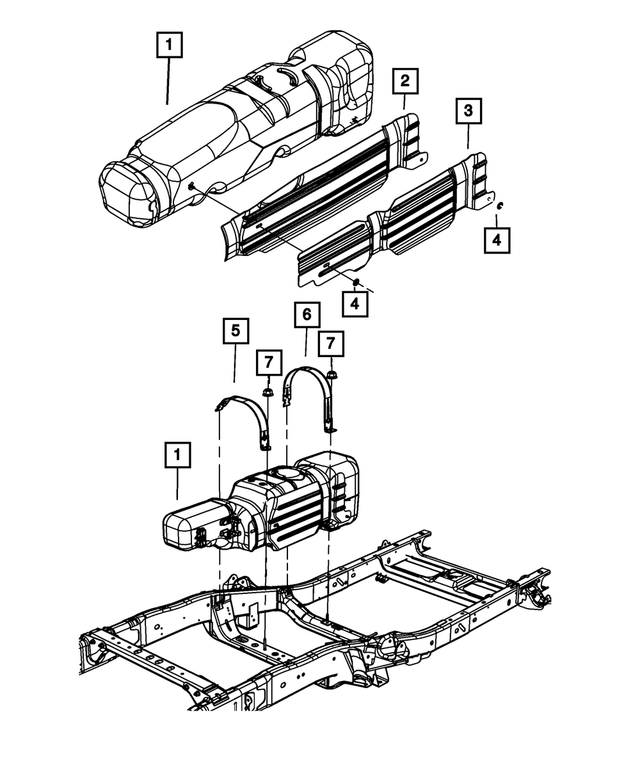 « 55398736AE –  : Carburant RÉservoir pour Mopar Image »