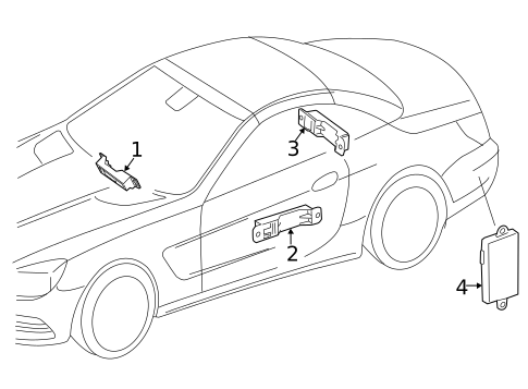 Keyless Entry Components for 2021 Mercedes-Benz AMG GT Black Series #0