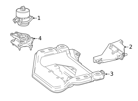 Engine & Trans Mounting for 2019 Mercedes-Benz S560 #2