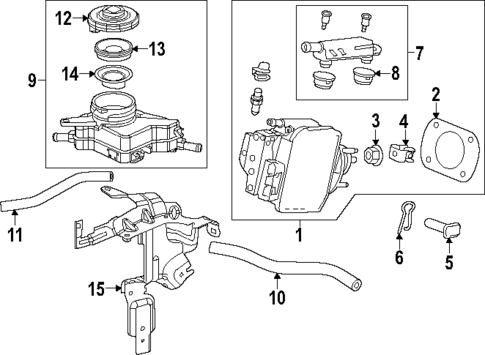 Master Cylinder - Components On Dash Panel for 2025 Honda CR-V #0