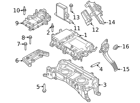 Traction Motor Components for 2021 Ford Mustang Mach-E #2