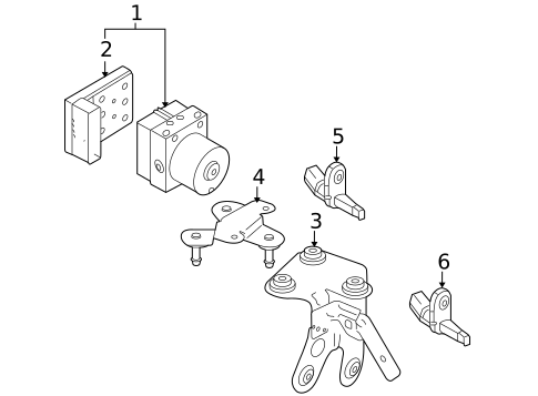ABS Components for 2015 Volkswagen Eos #0
