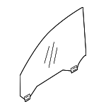 32368812 - Body: Door Glass for Volvo: S40, V50 Image