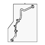 25443G2900 - Cooling System: Lower Hose &amp; Tube for Kia: Niro Image