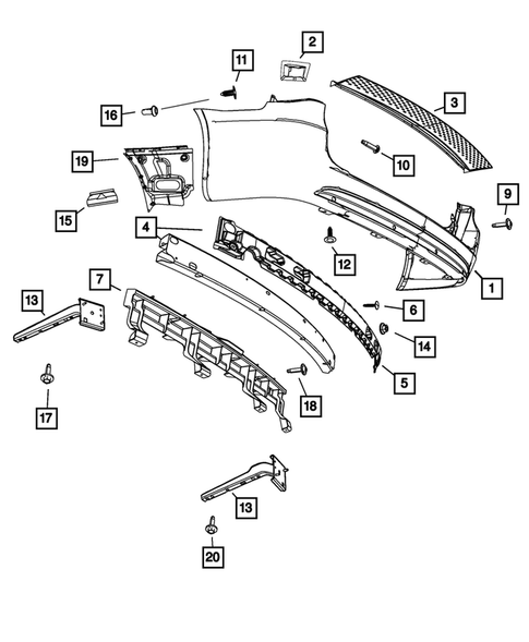 Rear Bumper and Fascia for 2015 Ram C/V #0