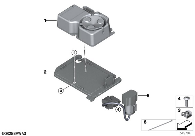 65755B563B5 - Audio, Navigation, Information Systems: Control Unit Dwa - Dwa9-120ohm for BMW-Motorrad Image