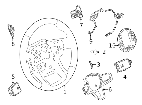 Steering Wheel for 2022 Land Rover Discovery Sport #1