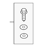 32221017 - Brakes: Brake Hose Hardware Kit for Volvo: XC40, XC40 Recharge Image