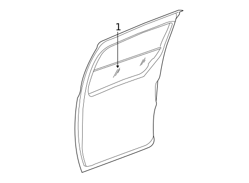 Glass - Side Door for 2001 Dodge Grand Caravan #0