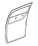 4717532AB - Body: Door Glass for Chrysler: Town &amp; Country, Voyager | Dodge: Caravan, Grand Caravan Image