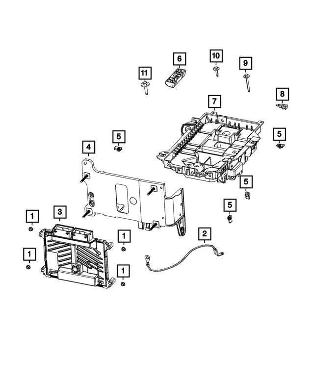68402456AD - Electrical: Battery Tray for Mopar Image