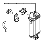 8S0201797C - Emission System: Vapor Canister for Audi: TT Quattro, TT RS Quattro, TTS Quattro Image