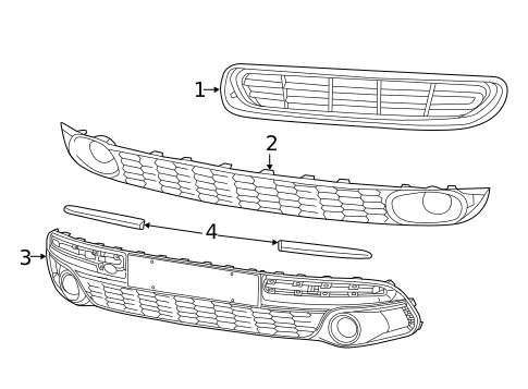 Grille & Components for 2018 Fiat 500L #0