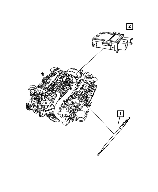 68102087AA - Electrical: Glow Plug for Mopar Image