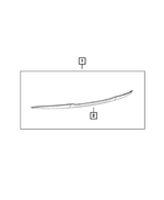 82214347 - Mopar Accessories - Component Parts: Deck Lid Spoiler Kit for Mopar Image