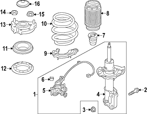 Struts & Components for 2023 Hyundai Elantra N #0