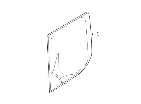 Glass & Hardware - Back for 2023 Ford Transit-350 #0