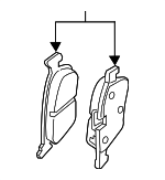 3Q0698451AA - Brakes: Brake Pads for Volkswagen: Atlas, Atlas Cross Sport Image