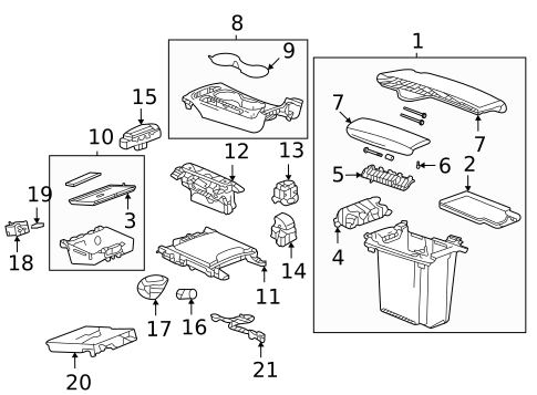 Center Console for 2022 Buick Envision #1