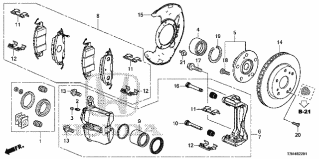 Front Brake (2) for 2017 Honda Accord #0