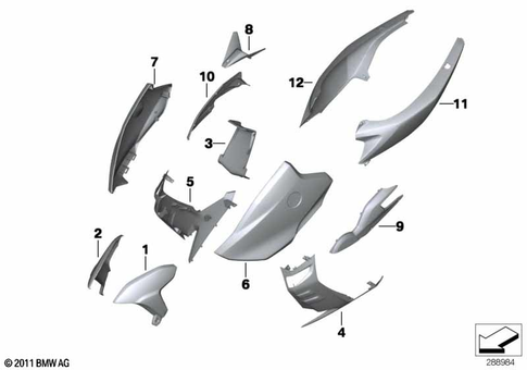 Painted Parts for 2013 BMW-Motorrad C 600 Sport #0