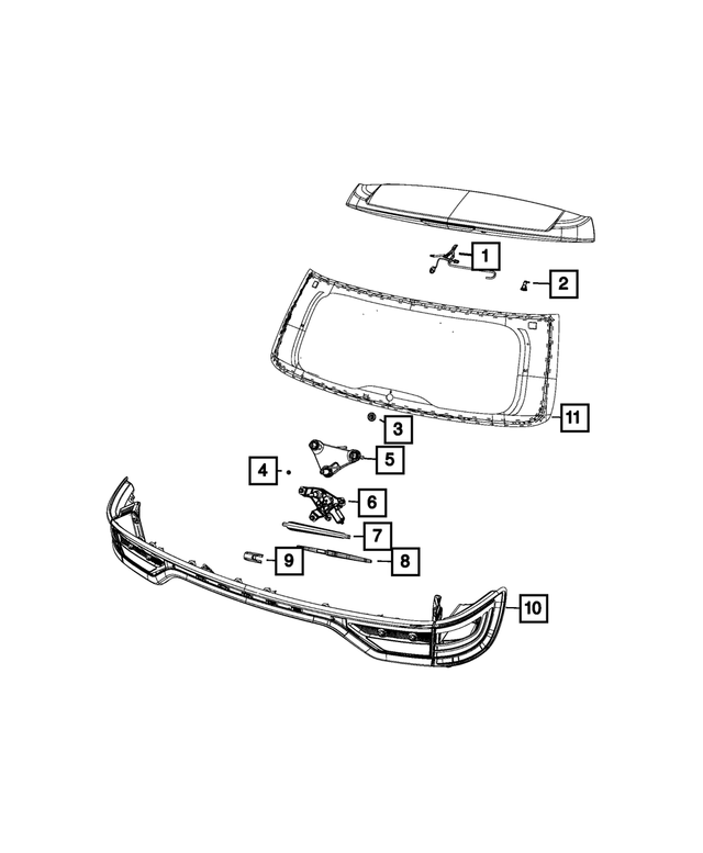 55079206AA - Electrical: Rear Wiper Motor Grommet for Mopar Image