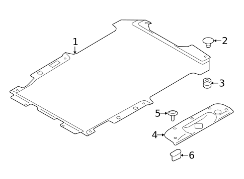 Interior Trim - Rear Body for 2019 Nissan NV200 #0