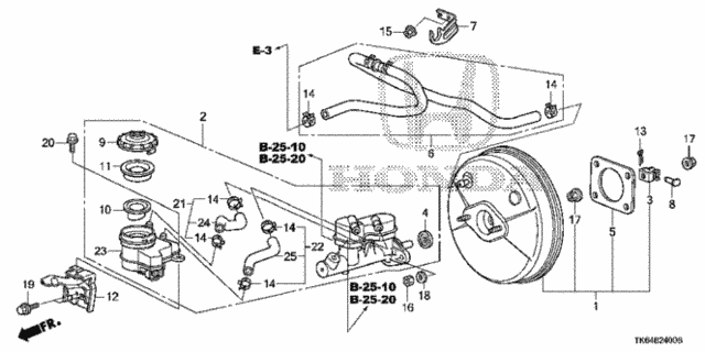Brake Master Cylinder  - Master Power for 2012 Honda Fit #0