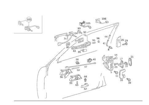 Locking System for 1992 Mercedes-Benz 500E #0