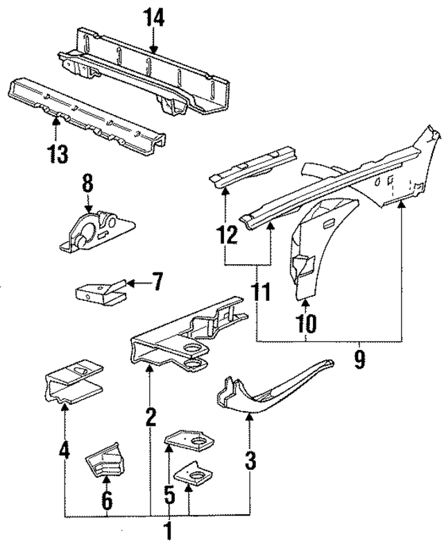41118145471 - Body: Side Rail Assembly for BMW Image