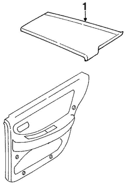 Interior Trim - Quarter Panels for 1993 Nissan Sentra #0