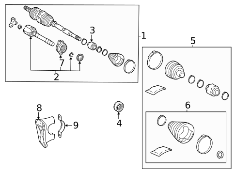 Drive Axles for 2022 Toyota Sienna #0