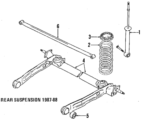 Rear Suspension for 1988 Chevrolet Sprint #1