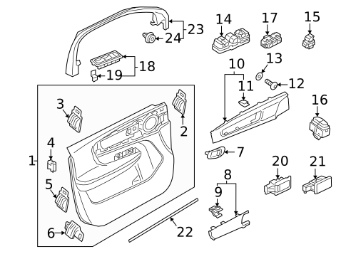 Interior Trim - Front Door for 2022 Volvo C40 Recharge #0