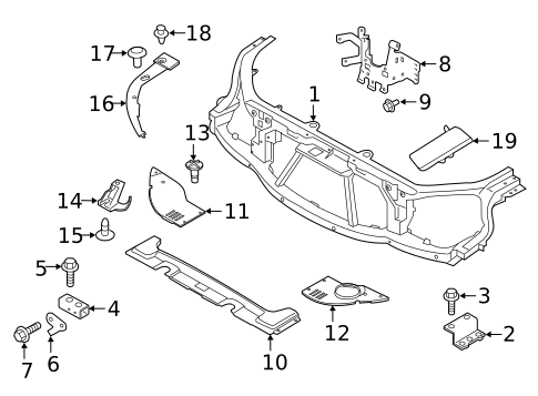 Radiator Support for 2017 Land Rover Range Rover Sport #0