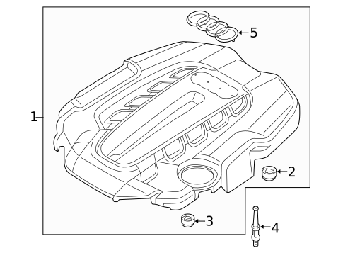 Engine Appearance Cover for 2017 Audi RS7 #0