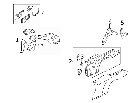 Inner Structure for 2011 Chrysler 200 #1