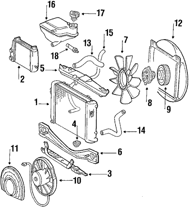 1265004803 - Cooling System: Radiator for Mercedes-Benz Image