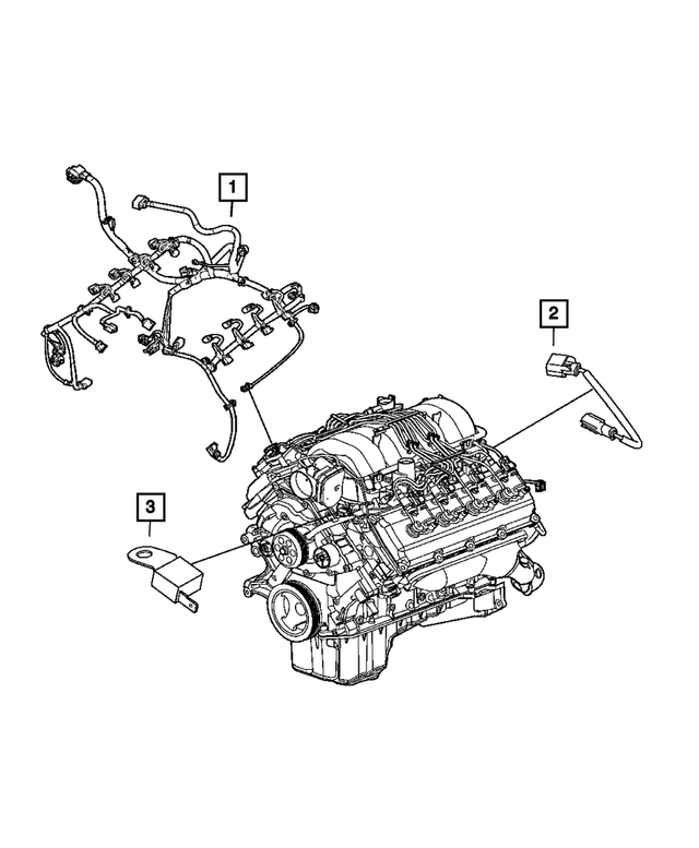 4801467AE - Electrical: Engine Wiring for Mopar Image