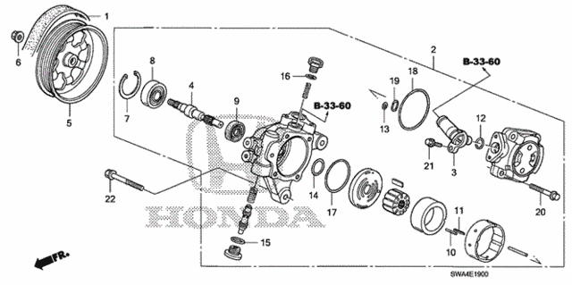 P.S. Pump for 2007 Honda CR-V #0